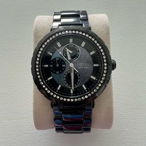Black Fossil watch